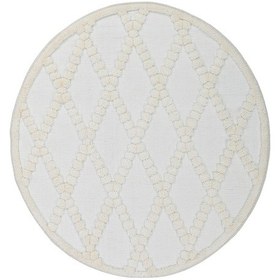 Resim Madu Yumuşak Yuvarlak Krem Halı Çocuk Odası, Oturma Odası, Mutfak Ve Antre Halısı Krem 