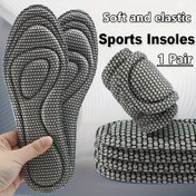 Resim 1 Çift Ayakkabı İçin 5D Hafıza Köpük Nefes Alabilir Tabanlıklar - Ergonomik Tasarım, Ter Emici File ve Şok Emilimi, Koşu ve Yürüyüş için Kişiselleştirilebilir Uyum, Erkekler & Kadınlar İçin Ayakkabı Tabanlıkları 