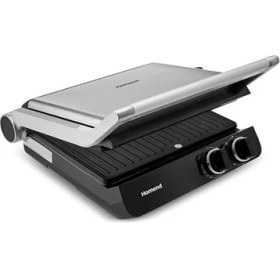 Resim AyrStore Grilliant 1342H 3 In 1 Inox Gövde Çift Taraflı Xl Döküm Plaka Tost ve Izgara Makinesi 