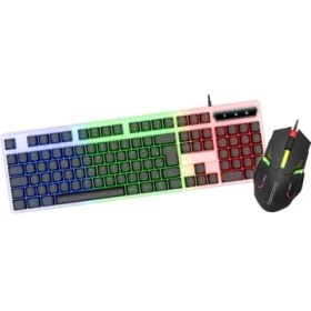 Resim Concord C-67 Kablolu Gaming Işıklı Standart Q Klavye & Mouse Türkçe 