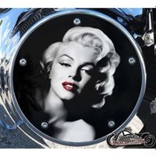 Resim Harley Davidson Softail M8 - Red Lips Marilyn Derby Cover 