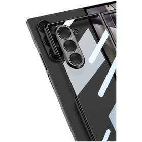 Resim Galaxy Uyumlu Z Fold 6 Kılıf Zore Full Camlı Kıpta Kapak-gold Gold 