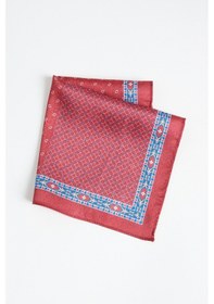 Resim AC&Co / Altınyıldız Classics Erkek Bordo-mavi Desenli Mendil Bordo - Mavi 