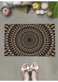 Resim Dama Desenli 40 Cm X 60 Cm Kaymaz, Banyo Paspası Çok Renkli 