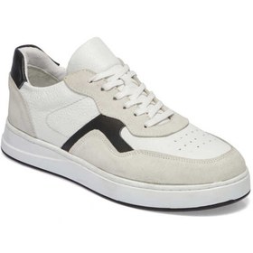Resim Tergan Beyaz Hakiki Deri Erkek Sneaker - E24I1AY56841-A26 