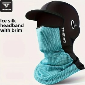 Resim Willowhaven Tosuod Erkek Motosiklet Rüzgar Korumalı Başlık Kadın Yüz Koruma Bisiklet Yüz Maskesi Mavi Mavi 