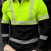 Resim Erkekler için Ağır Hizmet Uzun Kollu Gömlek - Düğmeli İşyeri Gömleği, Tüm Üzerinde Baskılı, Hafif Nefes Alabilen Kumaş, İnşaat, Depo, Fabrika İçin - Makinede Yıkanabilir Resmi ve Günlük İş Kıyafeti (Siyah/Neon Yeşil/Turuncu) - Dayanıklı İş Gömleği, Açık Hava İş Kıyafeti, Kontrast Renk Tasarımı, Kolay Bakım Malzemesi, İnşaat Kıyafeti, Modern İş Kıyafeti, Yüksek Kaliteli Dikiş, Depo Personeli 