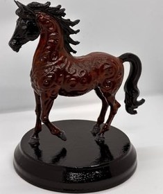 Resim 3d Baskılı At Heykeli Pla 15x15 Cm Dekoratif Biblo Obje 