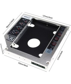 Resim Codegen Codmax 12.7mm Notebook Slim 2.5" Sata HDD ve SSD Disk Kutusu (CDG-HDC-127) 