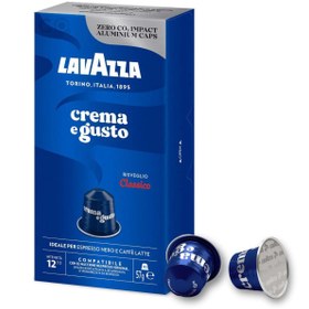 Resim Lavazza Crema e Gusto Nespresso Uyumlu Alüminyum Kapsül Kahve (10 Kapsül) 