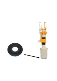 Resim Serel Gömme Rezervuar Boşaltma Klape Contası Siyah 