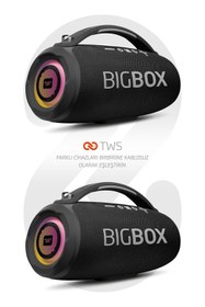 Resim Powerway Bigbox 40 W Çift Bass Led Işıklı Bluetooth Hoparlör 