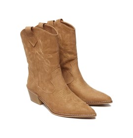 Resim Bestello Bağcıksız Neolit Taban Western Bot 281-202-w Kadın Bot Tarcın Suet 