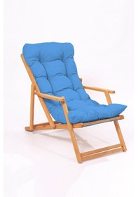 Resim Meya Dekor Simona Şezlong Konforlu, Tv, Okuma, Ps4,ps5,xbox Oyun - Oyuncu Koltuğu- Mavi 