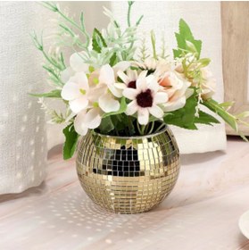 Resim BT Teknik Kendinden Yapışkanlı Aynalı Kare Gold Sticker 30x30 Cm 