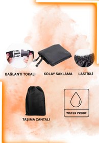 Resim AutoEN TURUNCU FİTİLLİ BMW R18Classic ÇANTA UYUMLU(SİYAH) 