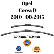 Resim Opel Corsa D 2010 2011 2012 2013 2014 2015 Uyumlu Ön Cam Silecek Süpürgesi Takımı 650/400mm Silbak 