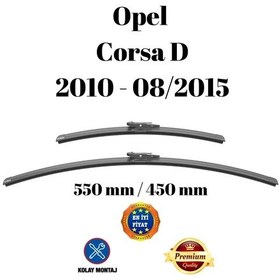 Resim Opel Corsa D 2010 2011 2012 2013 2014 2015 Uyumlu Ön Cam Silecek Süpürgesi Takımı 650/400mm Silbak 