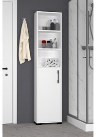 Resim Lizbon No.5 Banyo Dolabı Beyaz 