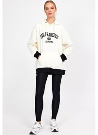 Resim Alexander Gardi Alexandergardı Kapüşonlu Baskılı Oversize Sweatshirt Un-757a06 001 