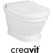 Resim Creavit Asma Klozet ve Yavaş Kapanır Kapak Antik 