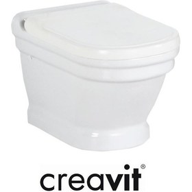 Resim Creavit Asma Klozet ve Yavaş Kapanır Kapak Antik 