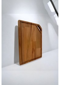 Resim Kayın Kesme Ve Sunum Tahtası, Et & Sebze Doğrama Tahtası Ahşap 