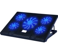 Resim Sones Nuoxı S500 Çift Anahtar Kontrollü Dizüstü Bilgisayar Radyatörü Beş Fanlı Çok Açılı Ayarlı Bilgisayar Tabanı Hız Ayarı Olmadan 