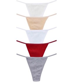 Resim Kozabiat Dominant 5'li Pamuklu Kenarları İpli Ekonomik Günlük Kül Çok Renkli 