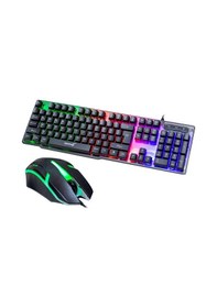 Resim Lennox LX-T302, Deiog DY-T302 Bright Backlit Gaming Klavye Mouse SET (RGB) 