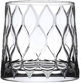 Resim Paşabahçe Leafy Cam Viski Bardağı, 4 Parça, Şeffaf, 300 cc 