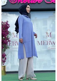 Resim Miss Dalida 6017 Triko Tunik Çok Renkli 
