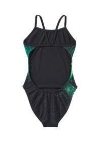 Resim Tyr Durafast Elite Cutoutfit Kız Çocuk Mayo - Starborne Yeşil 