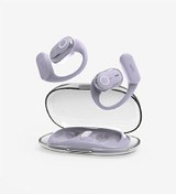 Resim Linktech S35 Spor Kancalı Kemik İletimli Enc Mor Bluetooth Kulaklık 
