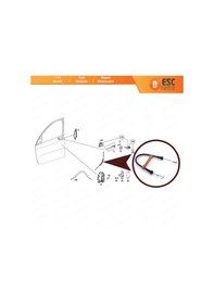 Resim Smart Forfour 454 için Ön Kapı Dış Açma Teli A4547230169 N11.17032 