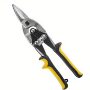 Resim 25,4 cm Havacılık Teneke Makası Ağır Hizmet - Krom Vanadyum Çelik Metal Makas, Ter Önleyici Kavrama, Sac Kesici İçin Düz Kesim 
