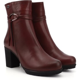 Resim Gönderi R Kadın Bordo Antik Fermuarlı Kalın Topuklu Hakiki Deri Bot Gkzb13451495 Bordo 