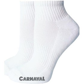 Resim Carnaval Socks Beyaz Renkli Havlu Patik Beyaz 