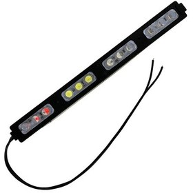 Resim 12 Volt 12 Ledli 12 Watt 4 Renkli Kırmızı-mavi-amber-beyaz Animasyonlu Çakar Modül Led 5 Adet 