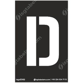Resim D Harfi Boyama Şablonu 