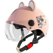 Resim Joyhub 3c Sertifikalı Motosiklet Römorku Dört Mevsim Çocuk Kaskı Pembe 