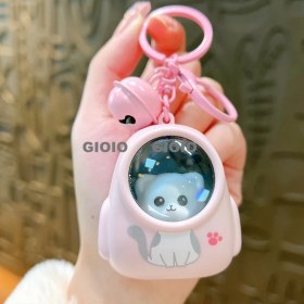 Resim Silver1 Yeni Sevimli Çizgi Film Işıklı Işık Kulomi Büyük Kulak Köpek Hediye Kutusu Anahtarlık Araba Okul Çantası Dıy Kolye Hediye (Yurt Dışından) 