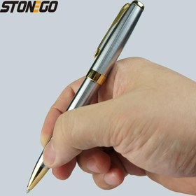 Resim 1 adet, Yüksek Kaliteli Metal Tükenmez Kalem - Siyah Mürekkep Orta Uç 1.0mm Pürüzsüz Yazma Geri Çekilebilir Tükenmez Kalem - Ofis ve Profesyonel Kullanım için Şık İş İmza Kalemi - Şık ve Dayanıklı Tasarım, Rahat Tutuş, Yazma, Belge İmzalama ve Günlük Görevler için Mükemmel - Yöneticiler, Meslektaşlar ve İş Ortakları için İdeal Hediye 