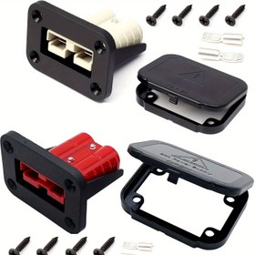 Resim 1 adet 50A Fiş Montaj Paneli Koruyucu Kapak ile, Gömülü Montaj Plakası, Araba Elektrikli Araç Şarj Pil Pil Bağlantı Elemanı, 12V-36V Hızlı Bağlantı Ayrılma Kiti, Araç Şarj İstasyonu, Otomotiv Kabloları, Kompakt Tasarım, Dayanıklı Montaj Plakası, Yüksek Kaliteli Bağlantı Elemanı, Sağlam Yapı, Pil Bağlantı Elemanı Kiti, Elektrikli Araç Kullanıcıları, Araba Tutkunları, Pil Olmadan, Anderson Fiş Montaj, Otomotiv Elektrik Bağlantı Elemanı, Elektrikli Araba, Araç Aksesuarları 