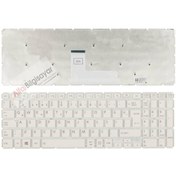 Resim Alfabilgisayar Toshiba Uyumlu Satellite L50-B-169 Psktce Klavye Q-Tr Beyaz Renk 