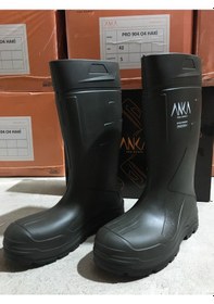Resim Mekap Anka Pro904 Pu Çizme Uzun Haki O4 Çelik Burunsuz Tüm Nolar 