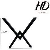 Resim Homdep Masa Sehpa Ayağı X Model Ayak Siyah 