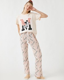 Resim Mickey Mouse Lisanslı Pamuklu Pijama Seti 
