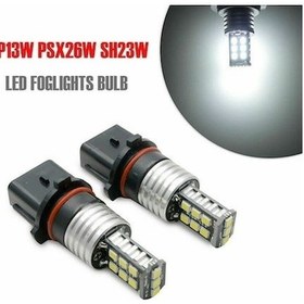 Resim Ankatek P13w Mufunye Led Gündüz Farları Far Beyaz B8 Audi Ampulleri A4 6000k 2x Fj 