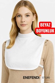 Resim NF ND ENEFENDİ Boyunluk Tesettür Beyaz | Kadın Fitted Model • Günlük Şık Aksesuar • Zarif ve Minimalist Tasarım 